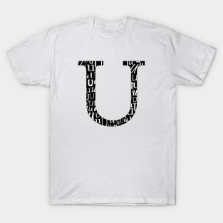 U Filled - Typography T-Shirt